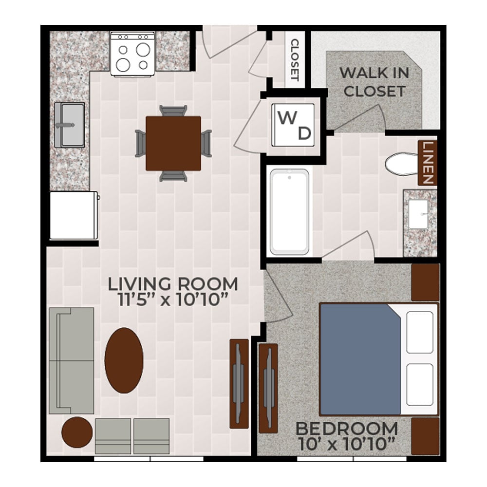 The Addison floorplan layout