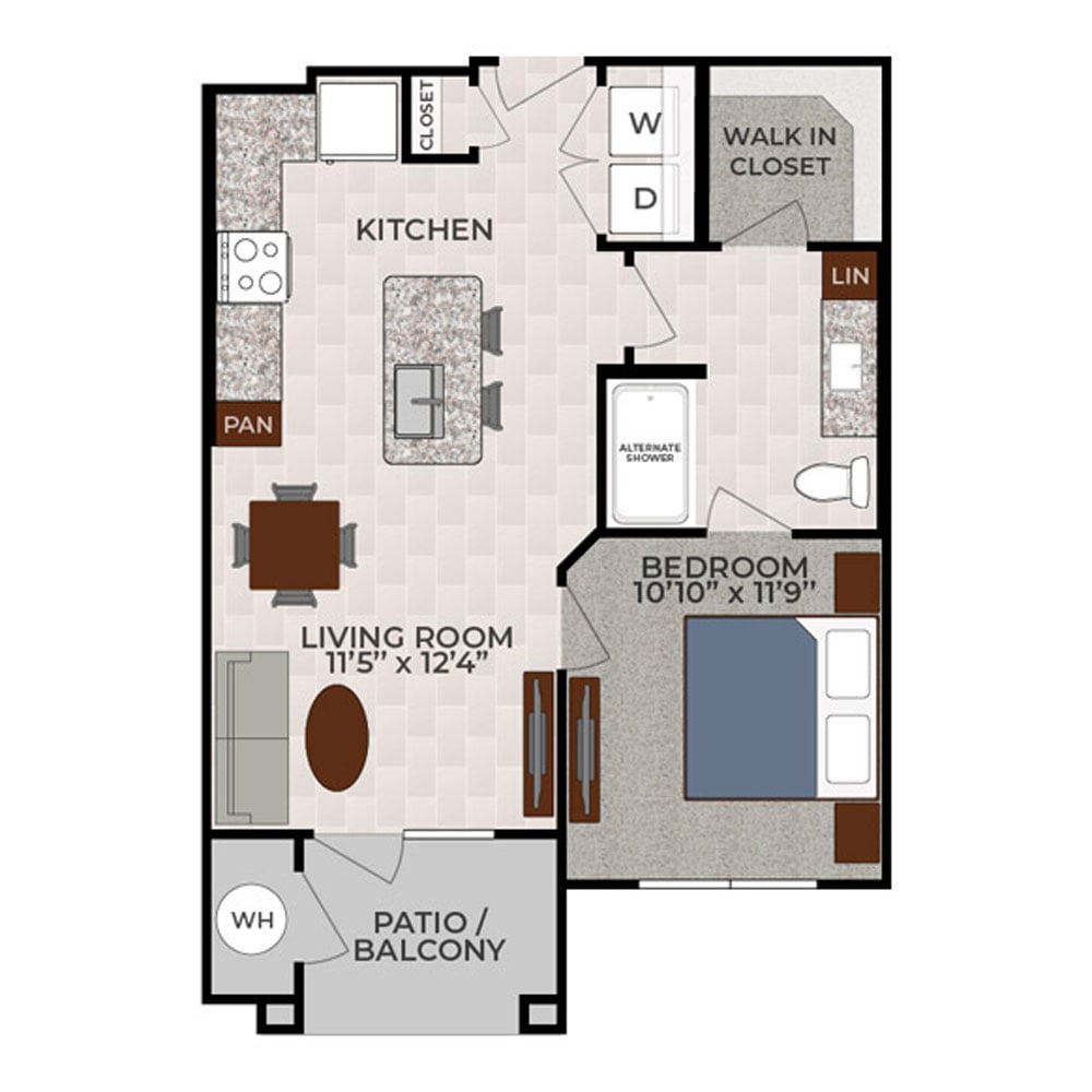 The Asher floorplan layout