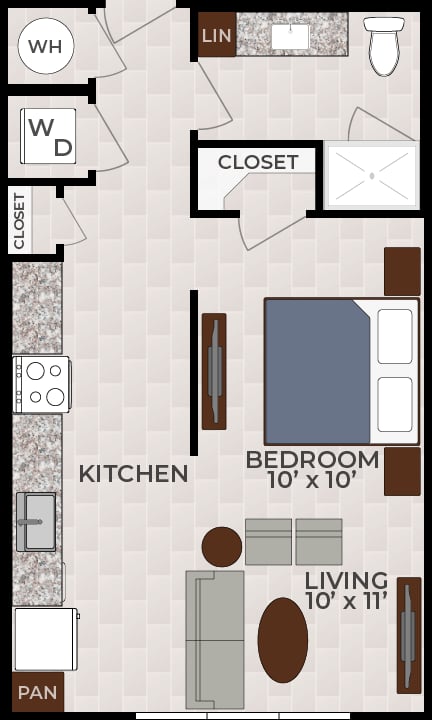 The Eden floorplan layout