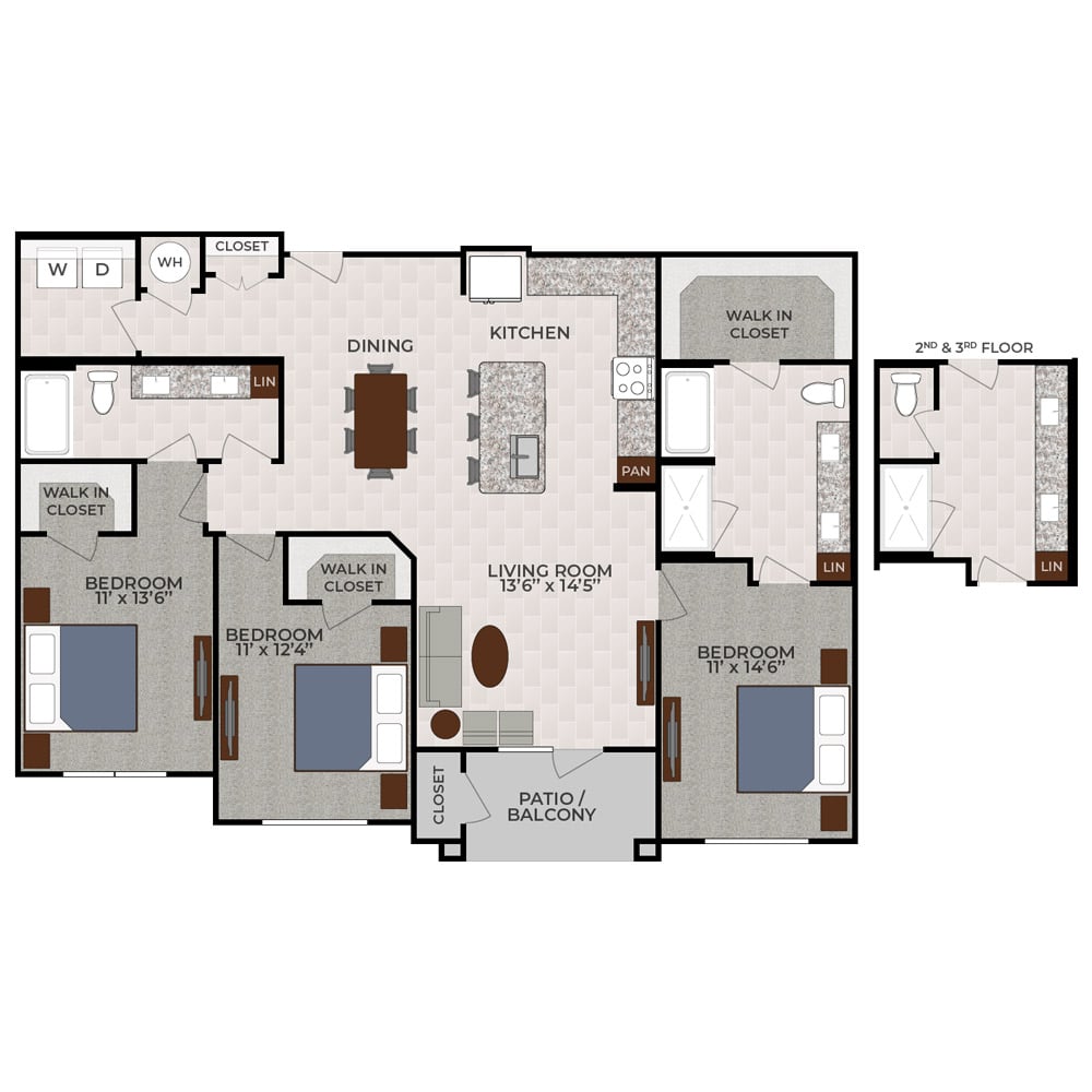 The Kingston floorplan layout