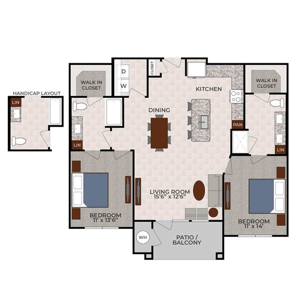 The Madison floorplan layout