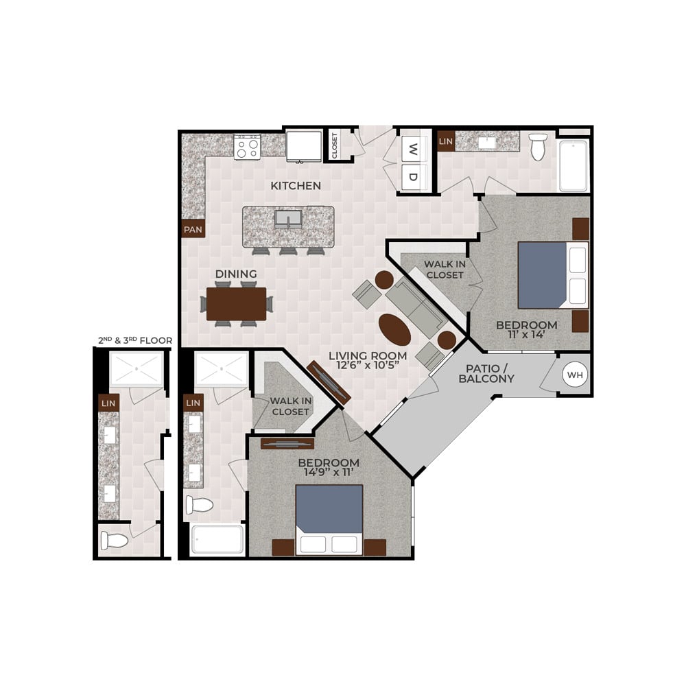The Mahogany floorplan layout