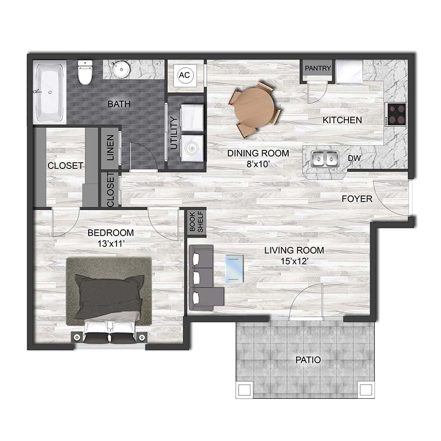 A1D floorplan layout