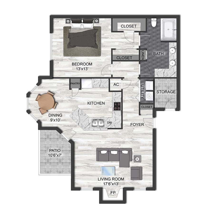 A1M floorplan layout