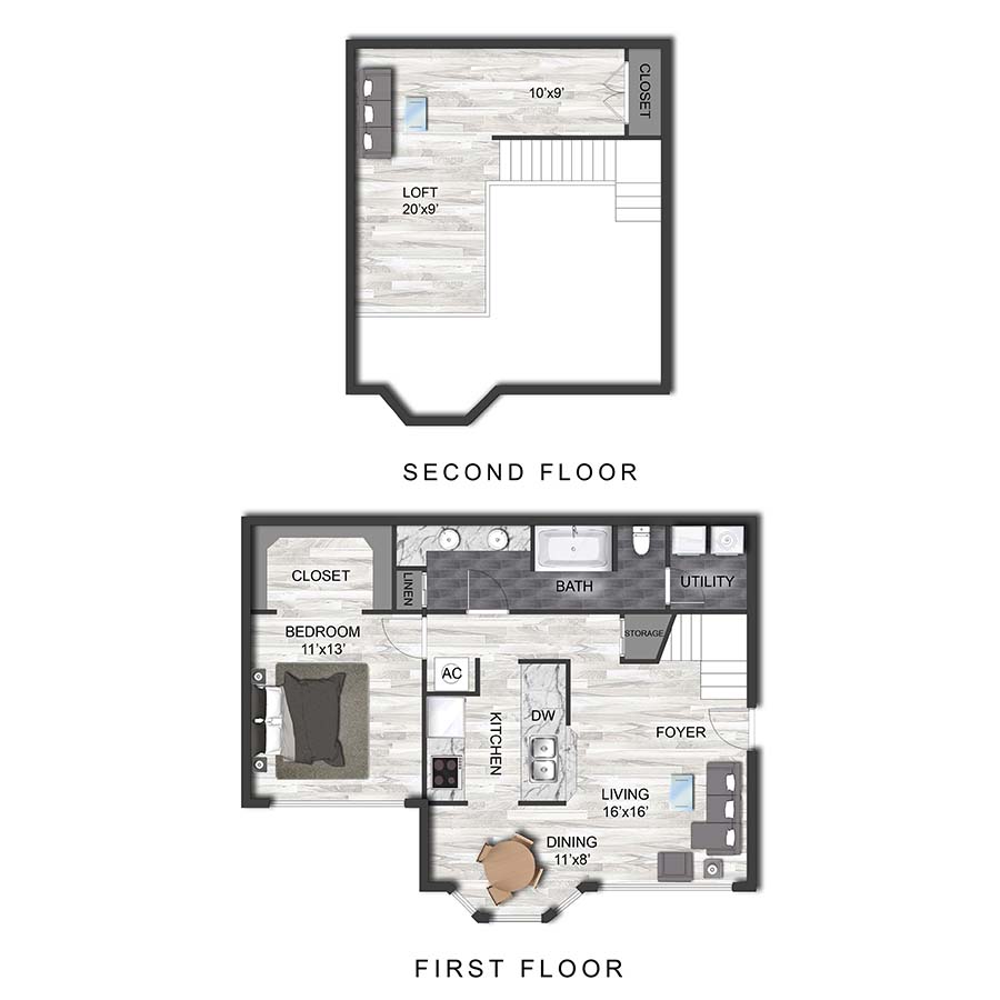 A1O Den floorplan layout