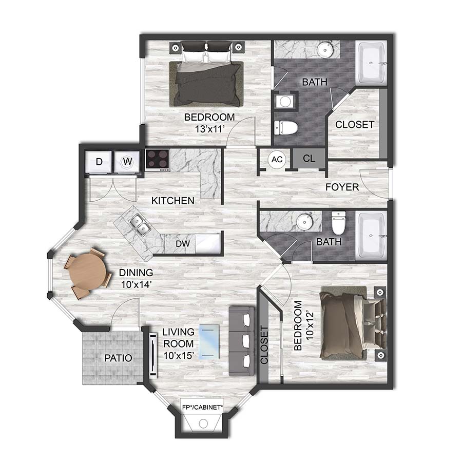 B2C floorplan layout