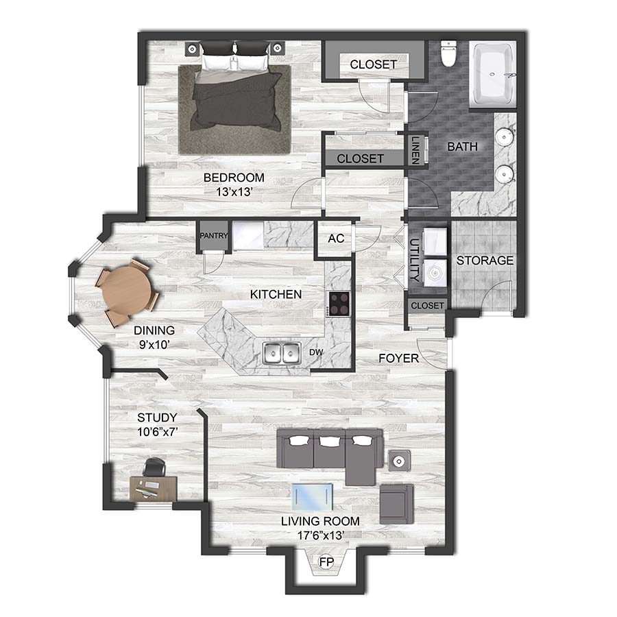 A1N floorplan layout