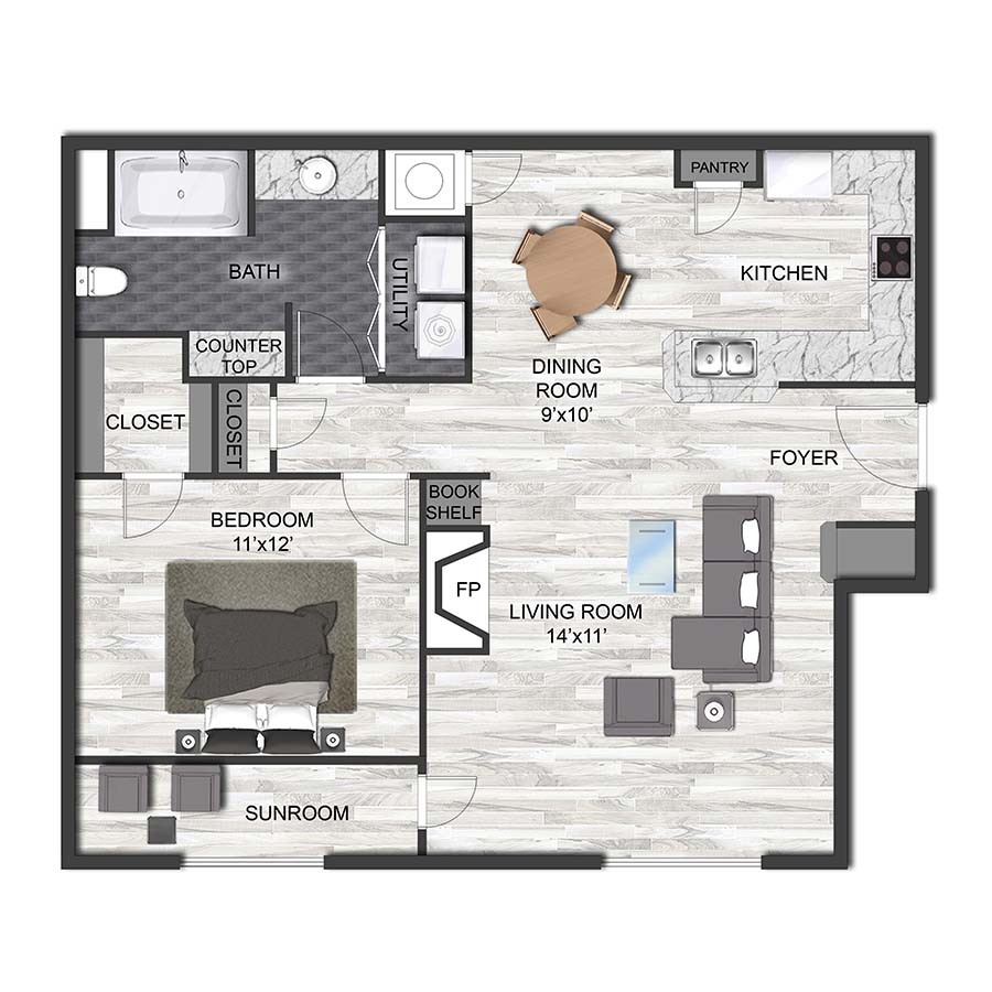 A1K floorplan layout