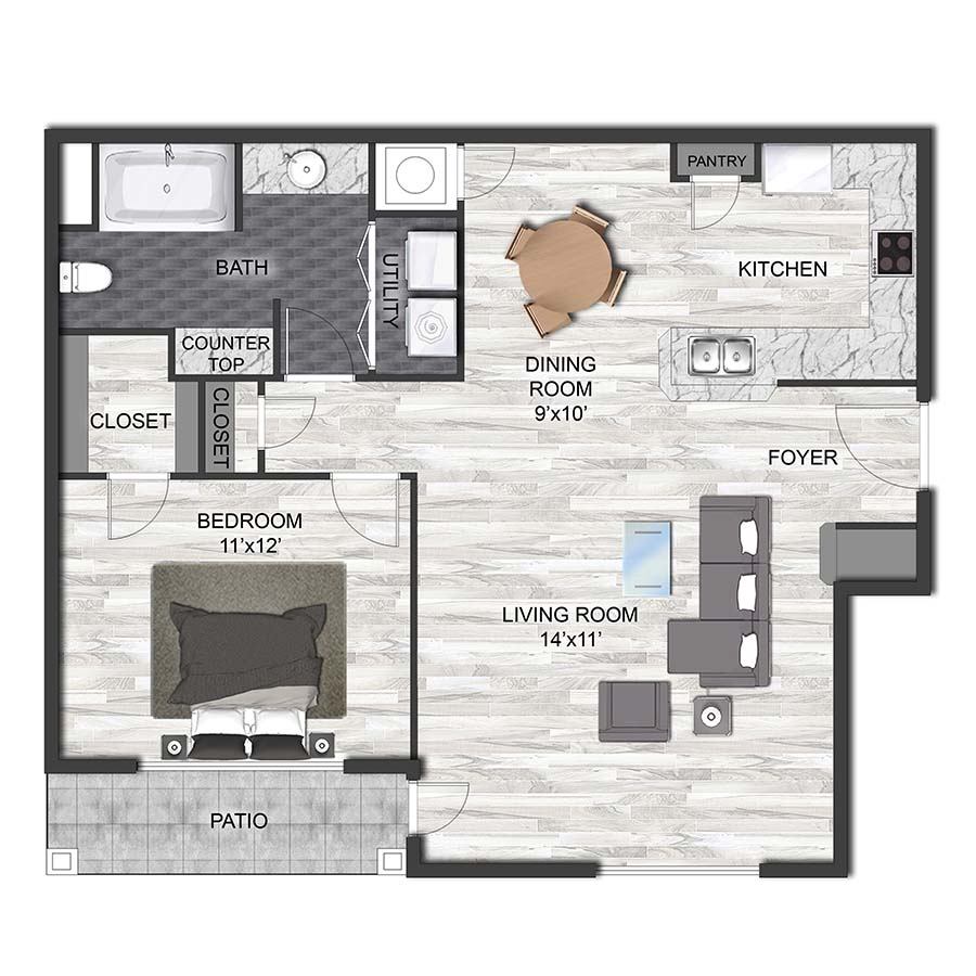 A1E floorplan layout