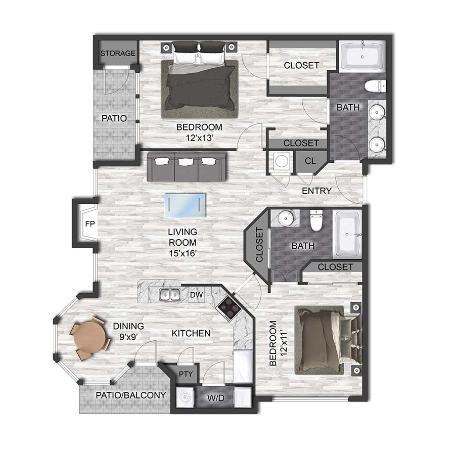 B2D floorplan layout