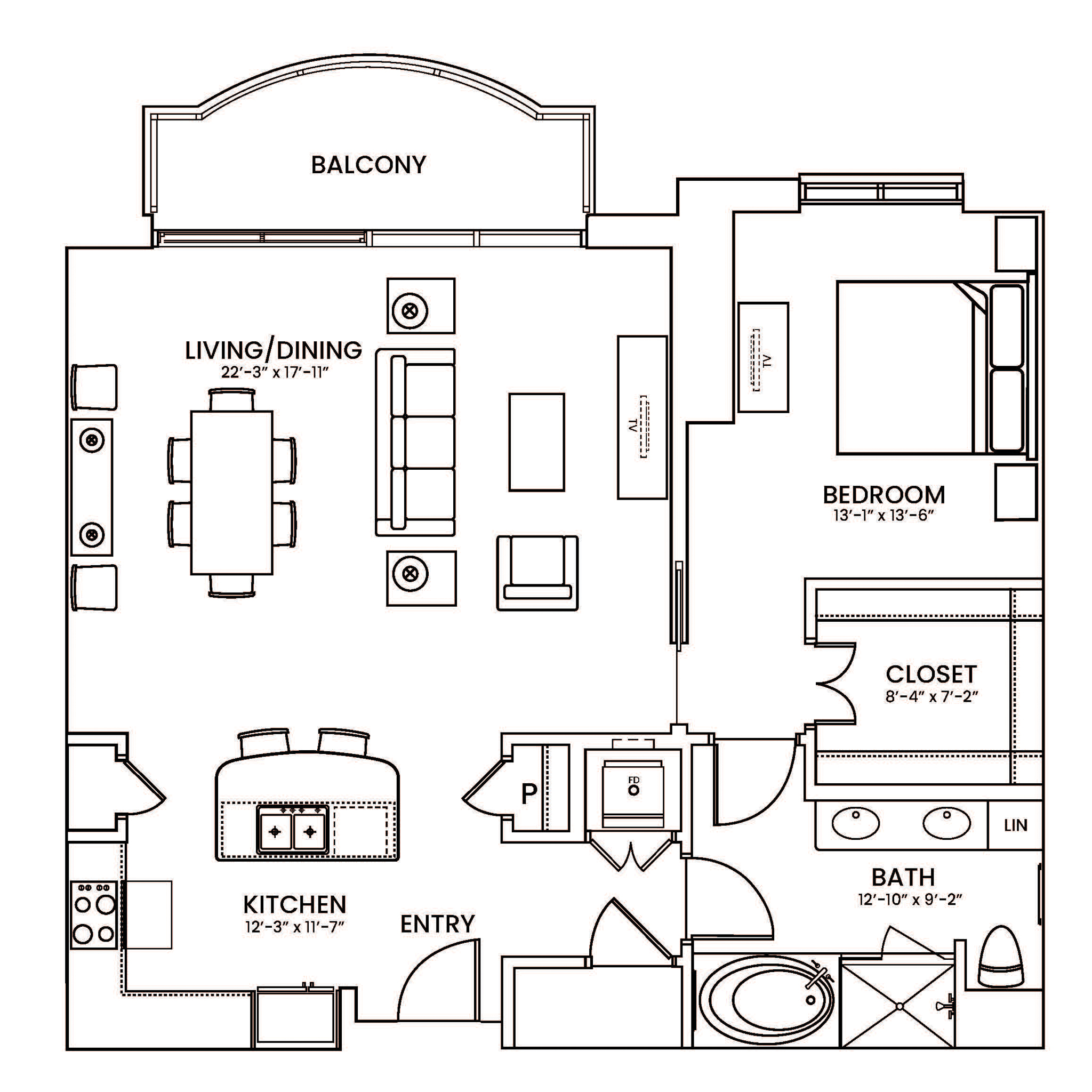 Apple floorplan layout