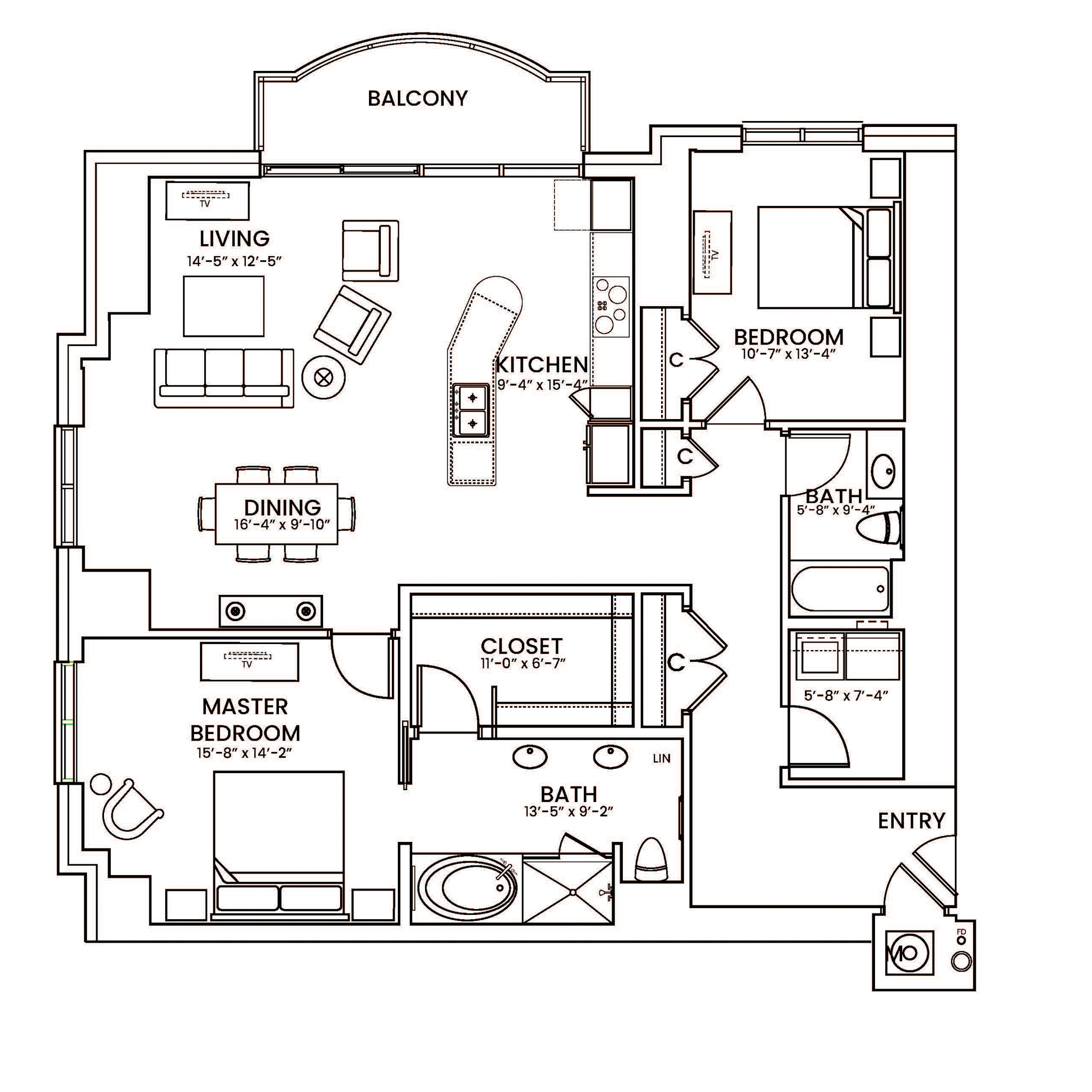 Cedar floorplan layout