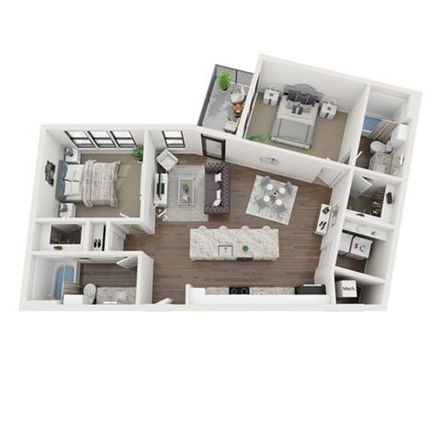 B2 floorplan layout
