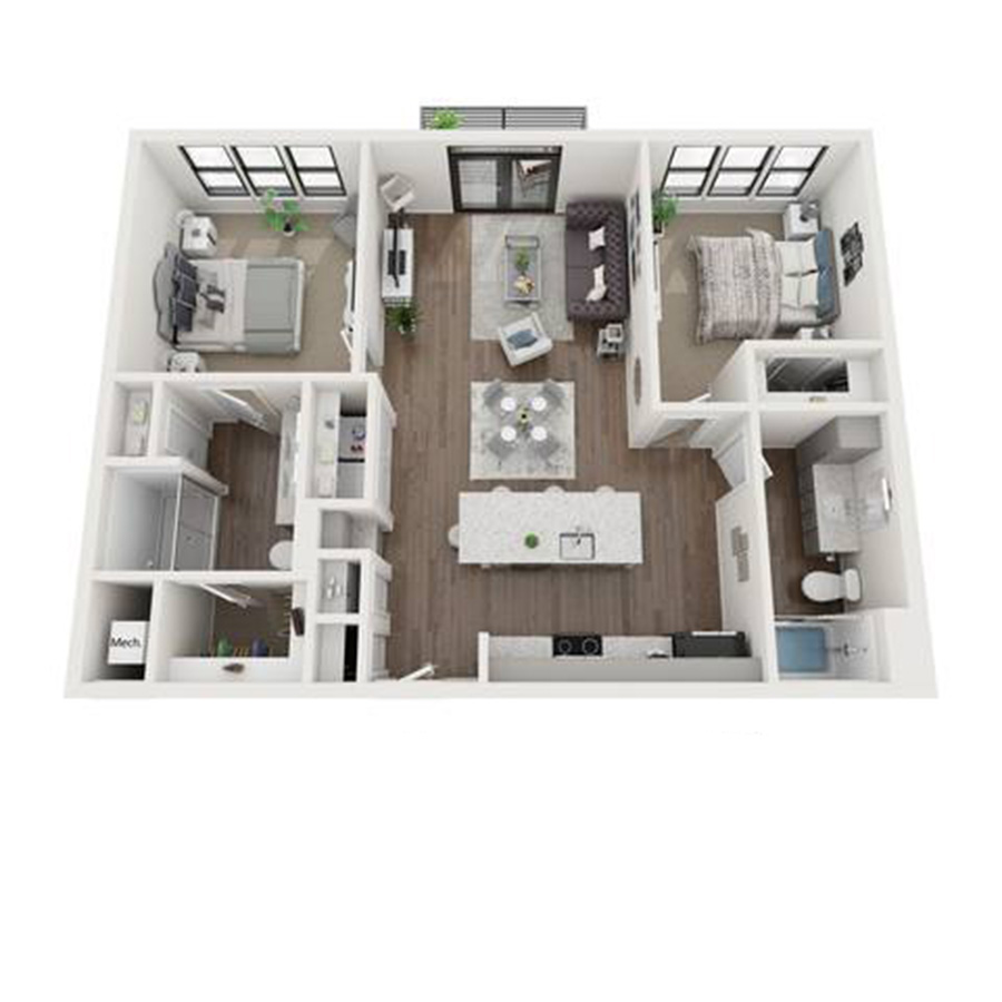B3 floorplan layout