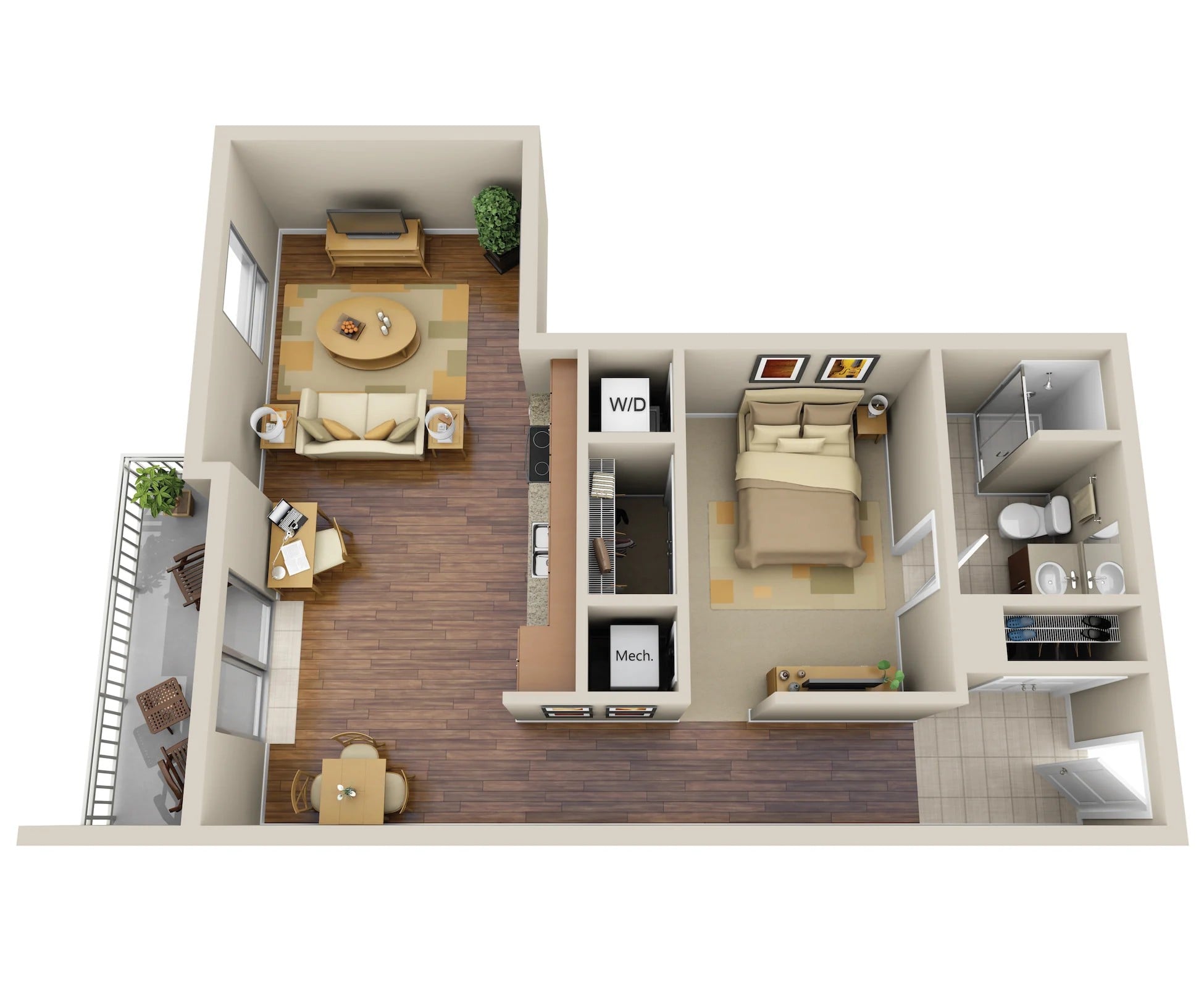 A2-LR floorplan layout