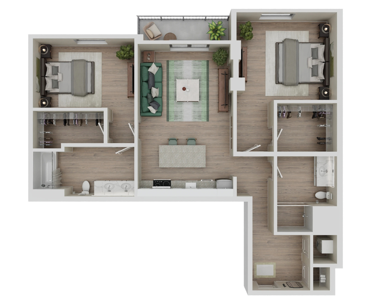 B1- Renovated floorplan layout