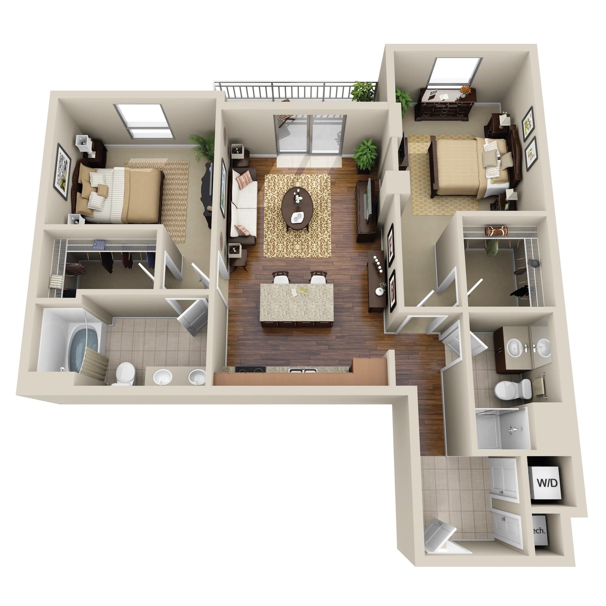 B1R floorplan layout