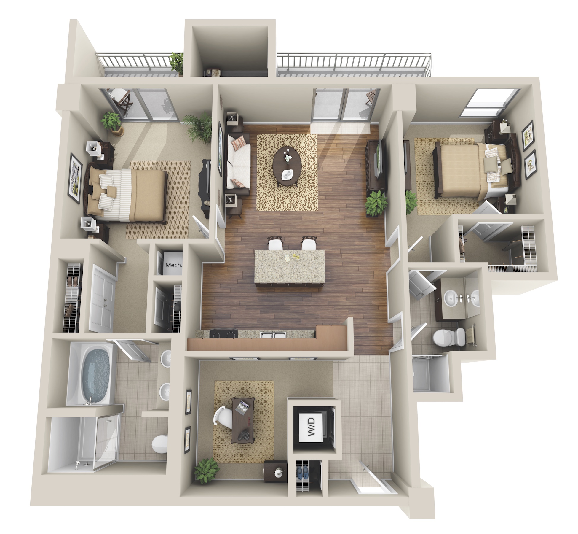 B2-S floorplan layout