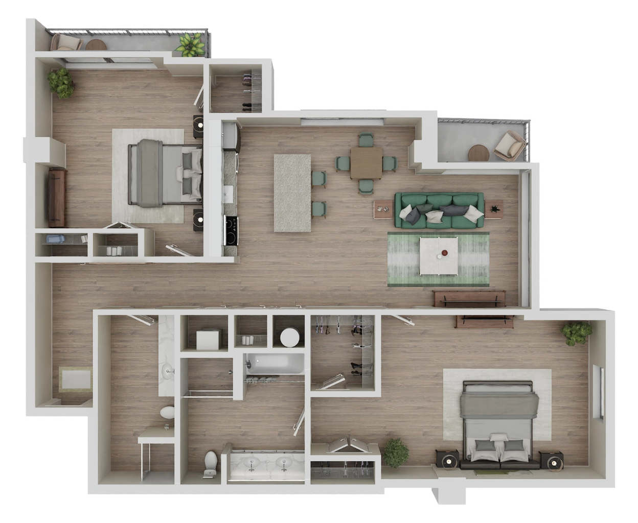 B5 - Renovated floorplan layout