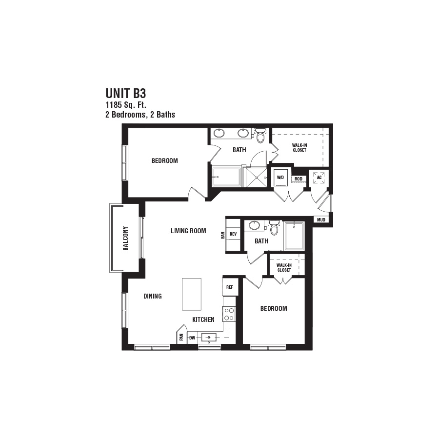 B3 floorplan layout