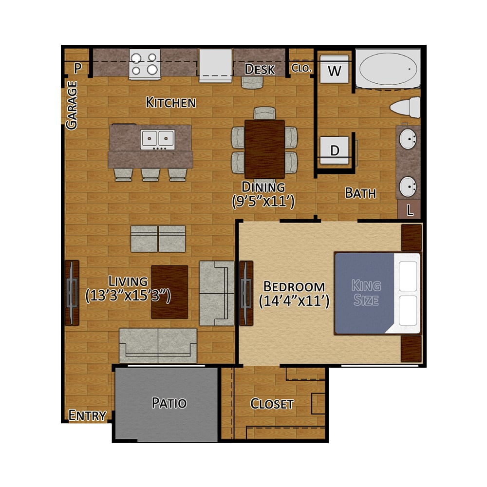 Brittmore (with Attached Garage) floorplan layout