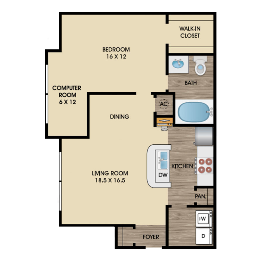 Red River with Home Office - 2nd Floor floorplan layout