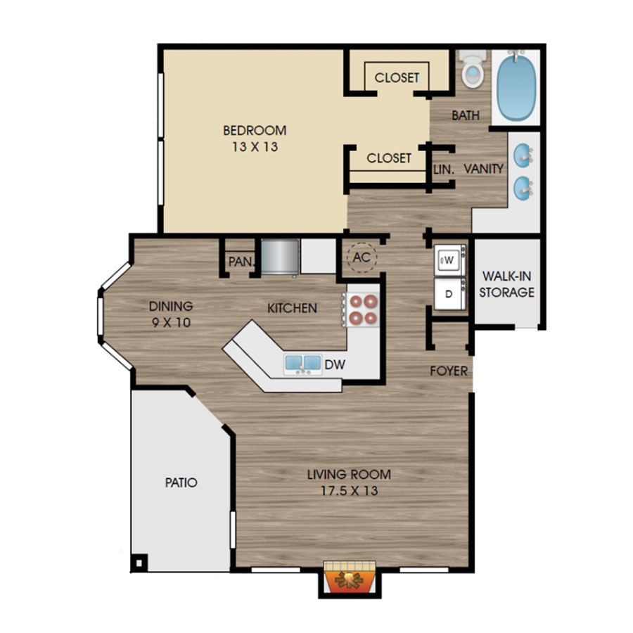 Dixie Bend - 1st Floor floorplan layout