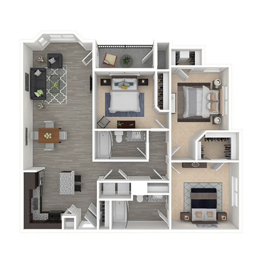 C2 - Prestonwood floorplan layout