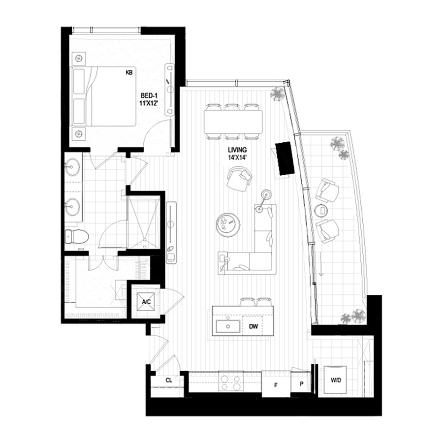 A2.1 floorplan layout