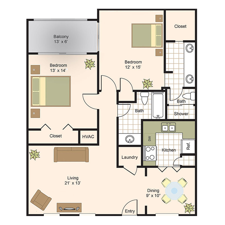 D1 floorplan layout