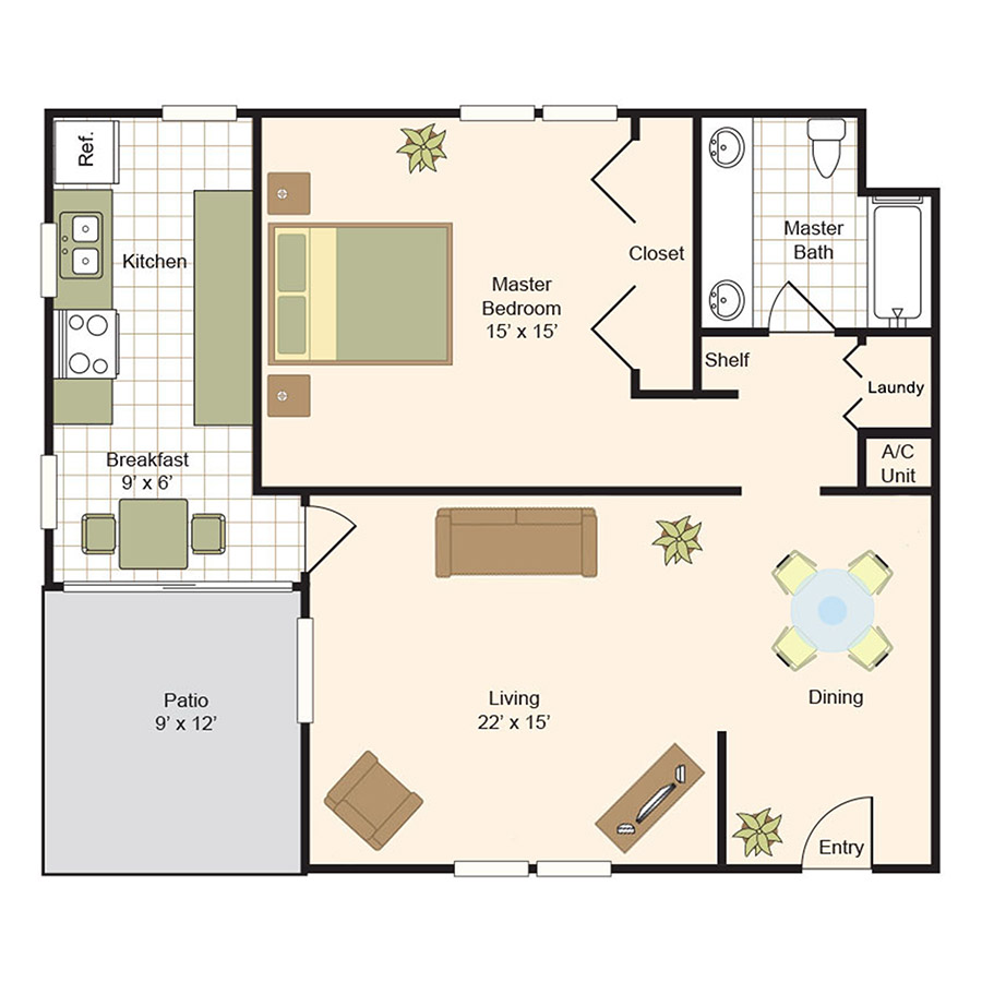 A1 floorplan layout