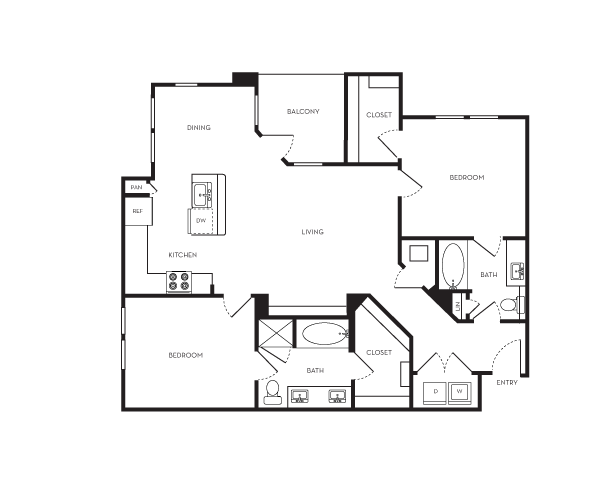Hazel floorplan layout