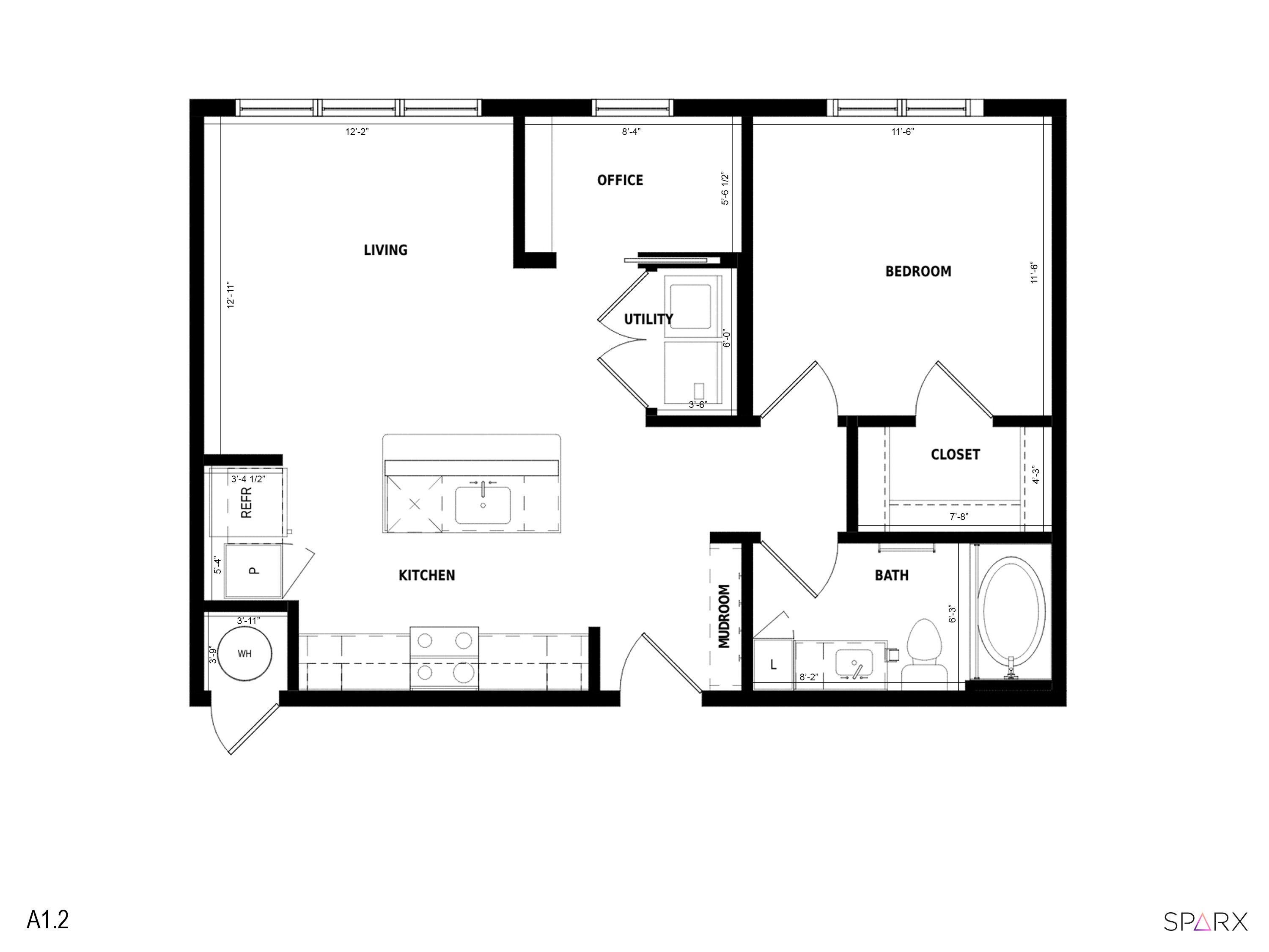 A1.2 floorplan layout