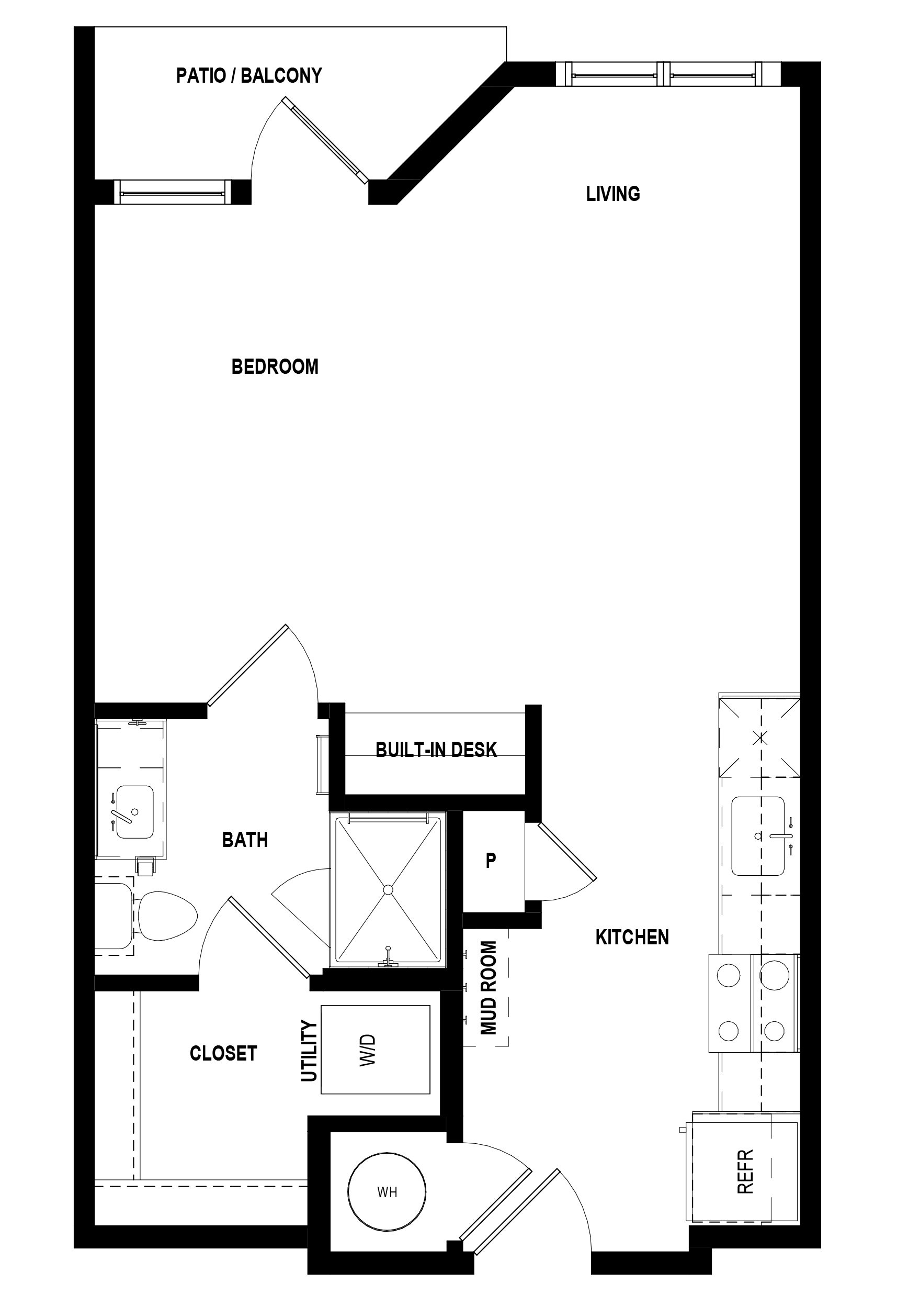 E1 floorplan layout