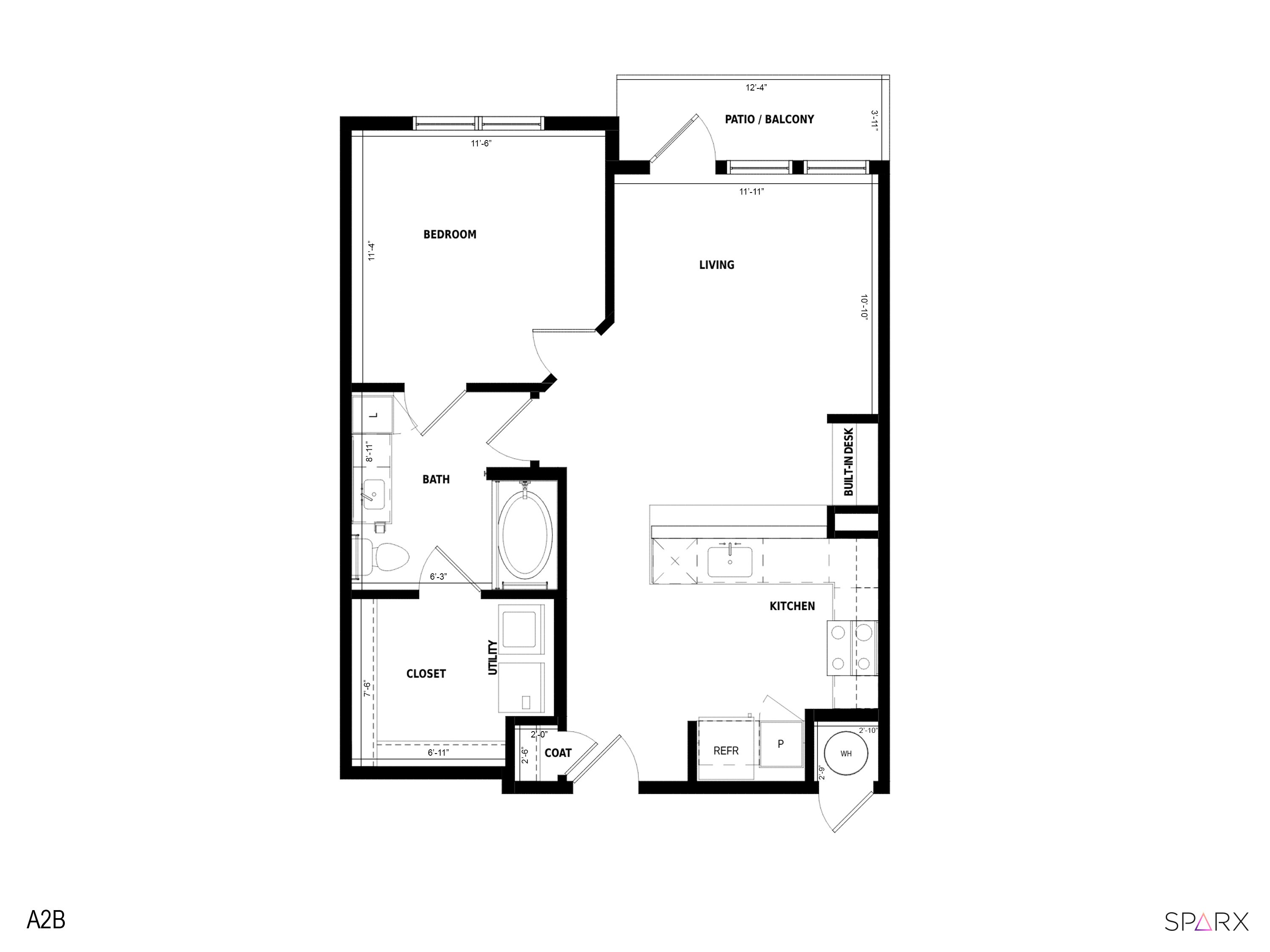 A2B floorplan layout