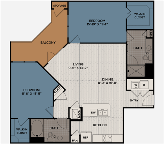 B3 floorplan layout