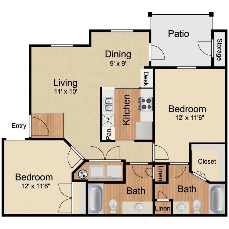 B1R floorplan layout