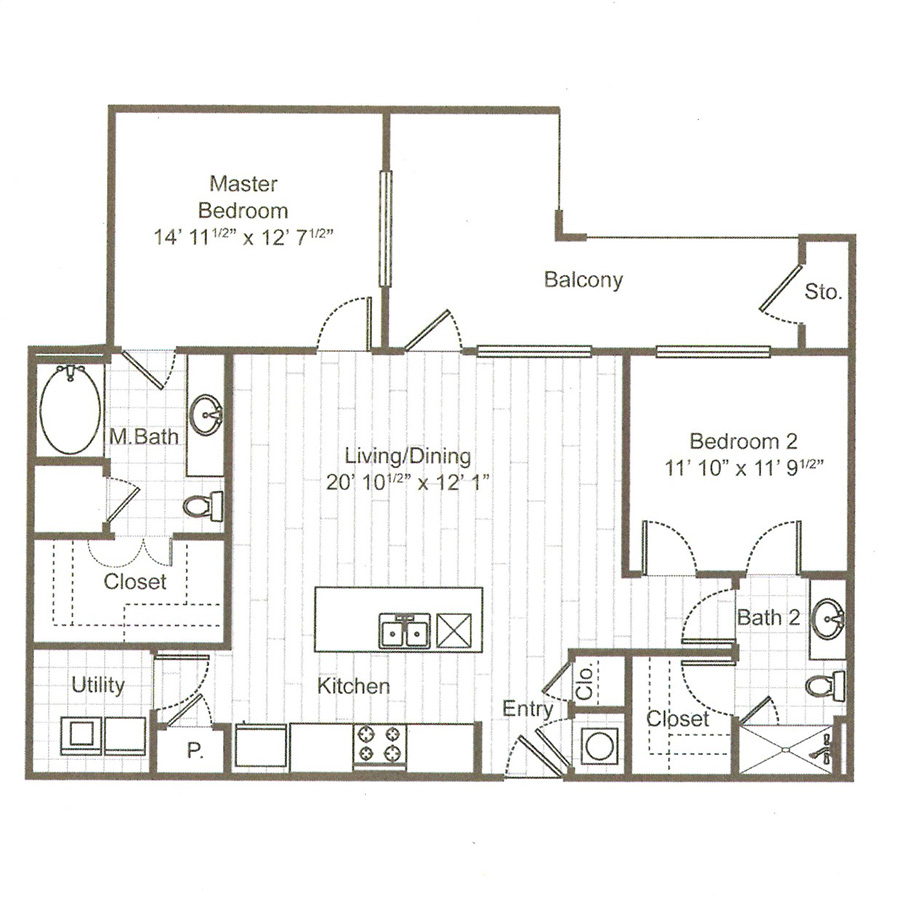 B2 floorplan layout