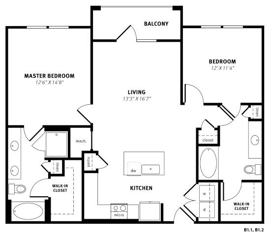 B1 floorplan layout