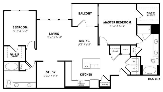 B4 floorplan layout