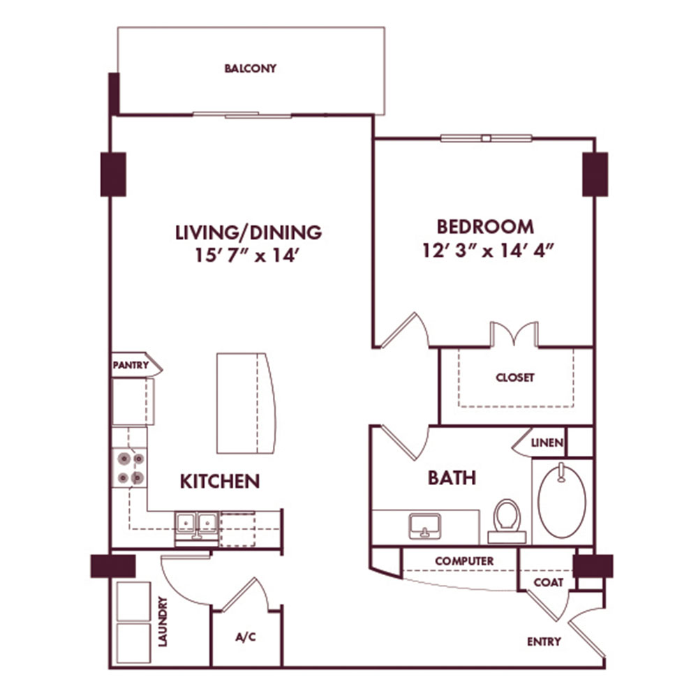 A14 floorplan layout