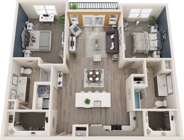 B2 floorplan layout