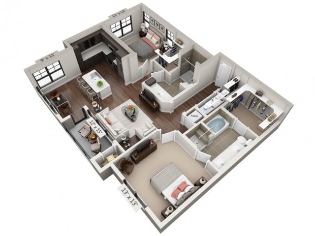 Burney floorplan layout