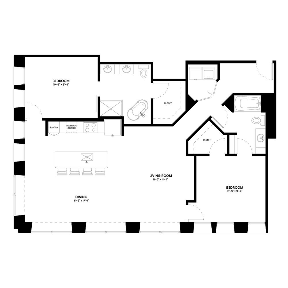 B3 floorplan layout