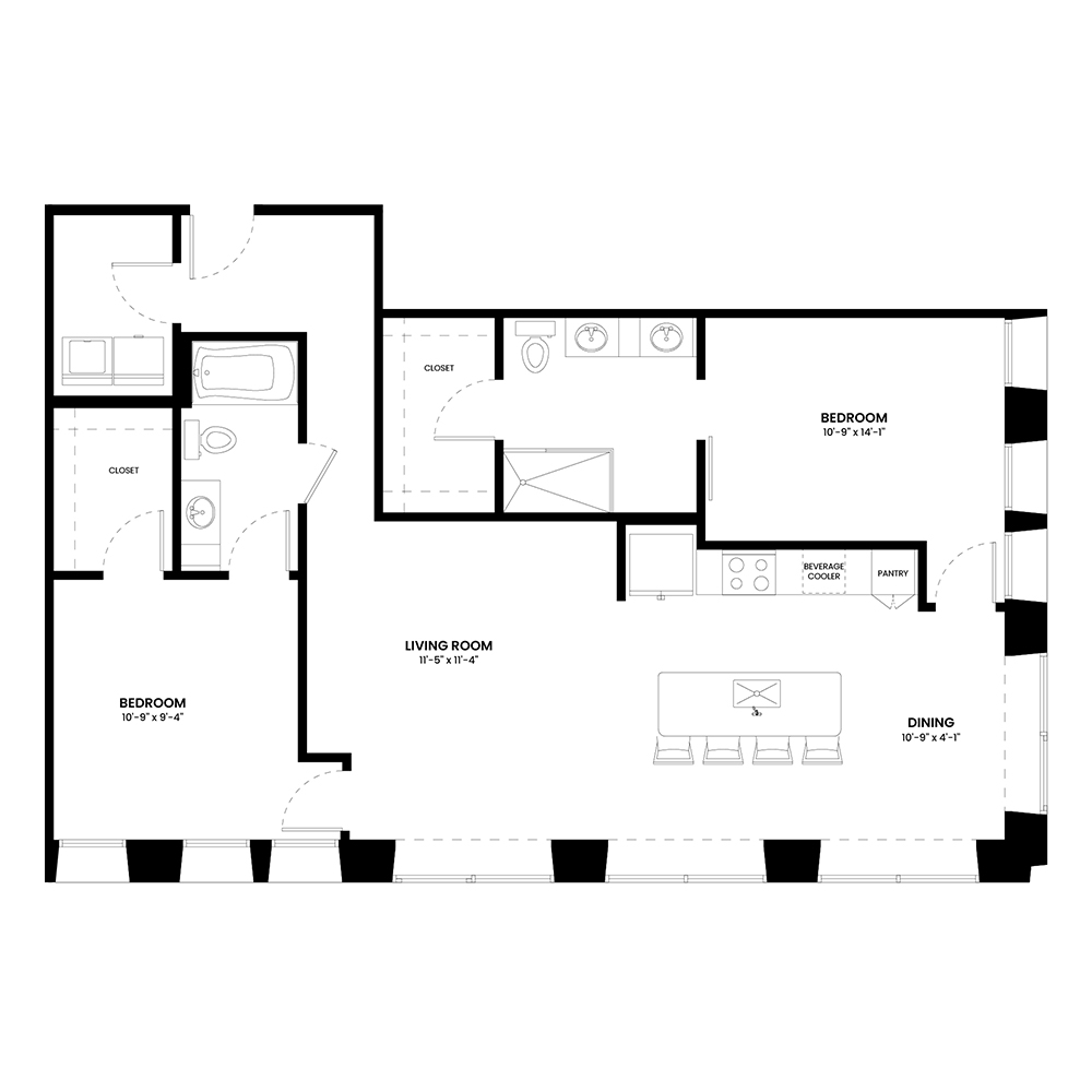 B2 floorplan layout