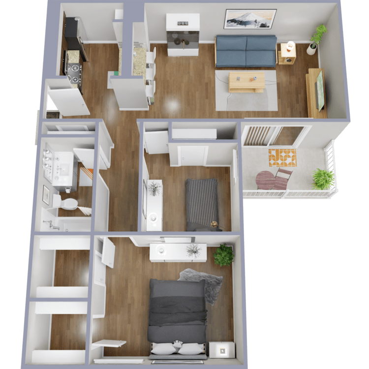 Plan B1 floorplan layout