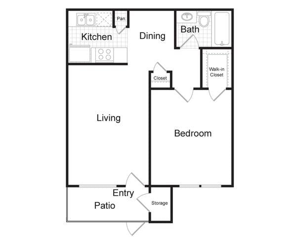 A floorplan layout