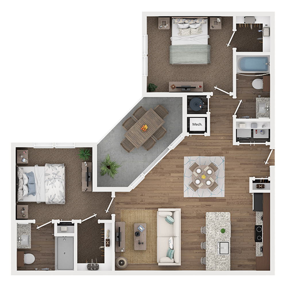 B2 floorplan layout