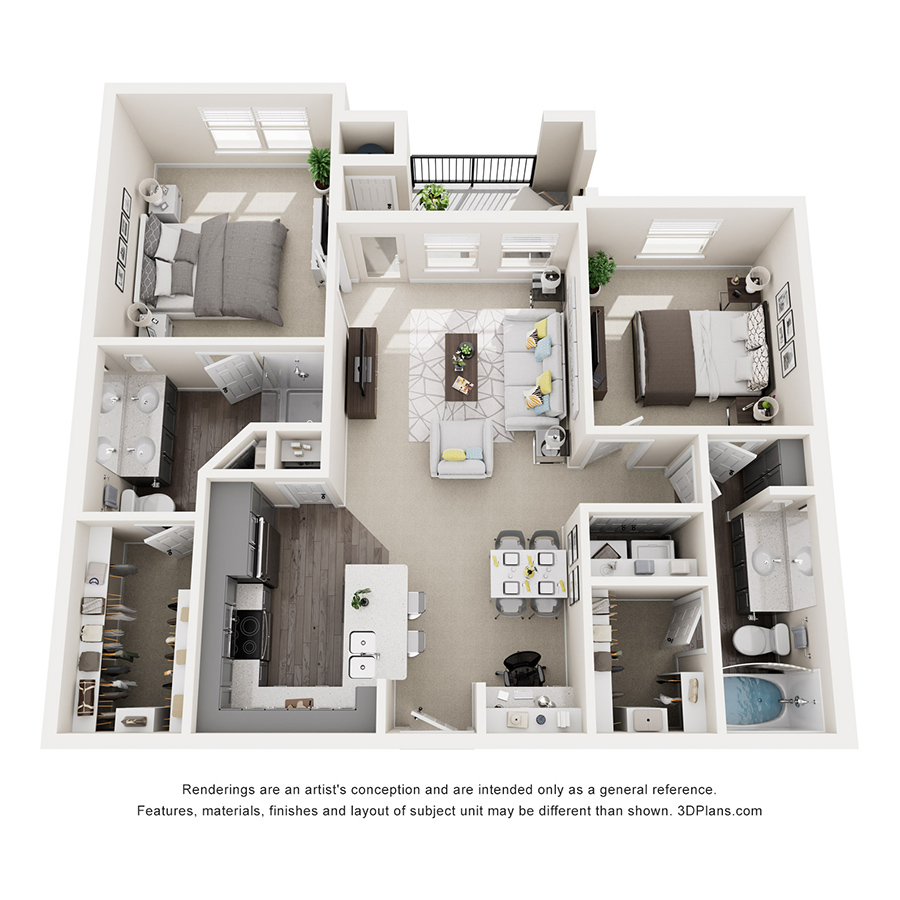2B1 floorplan layout