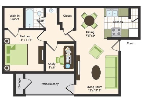 C floorplan layout